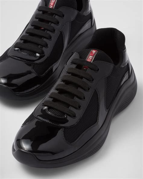 prada america's cup black shoes.